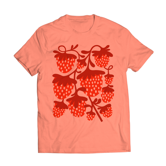 Strawberries — Adult Unisex T-Shirt