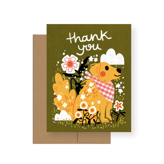 Retriever — A2 Thank You Card
