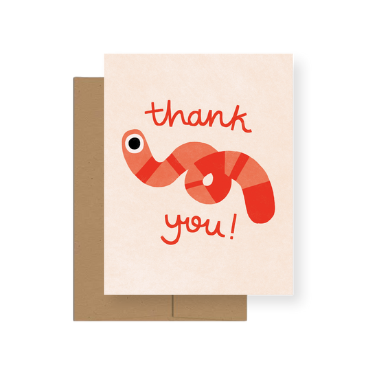 Squirmy — A2 Thank You Card