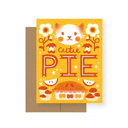 Cutie Pie — A2 Greeting Card