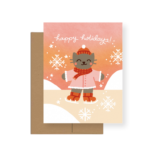 Skating — A2 Holiday Card