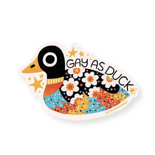 Gay as Duck — Vinyl Sticker