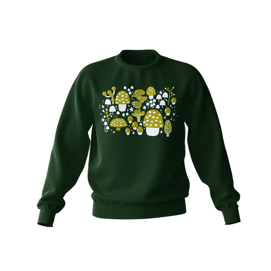 Mushrooms — Adult Unisex Crewneck