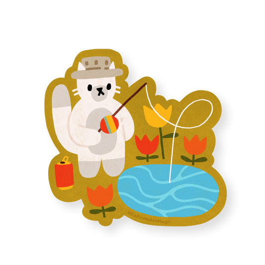 Fishin' — Vinyl Sticker