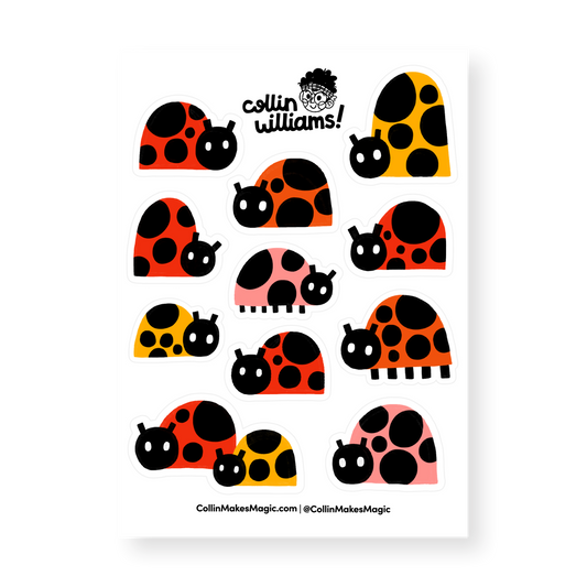 Ladybugs — Vinyl Sticker Sheet