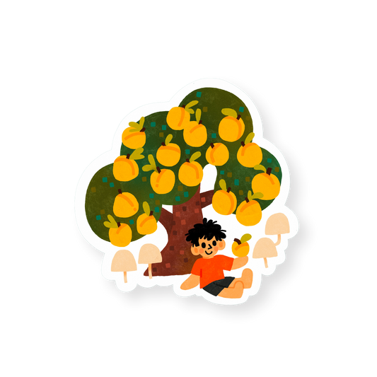 Apricot — Vinyl Sticker