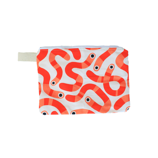 Worms — Handmade Zipper Pouch