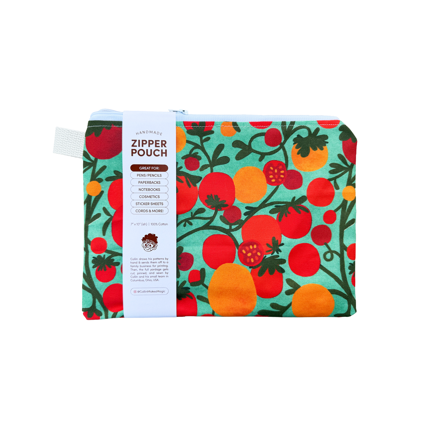 Tomatoes — Handmade Stationery Pouch