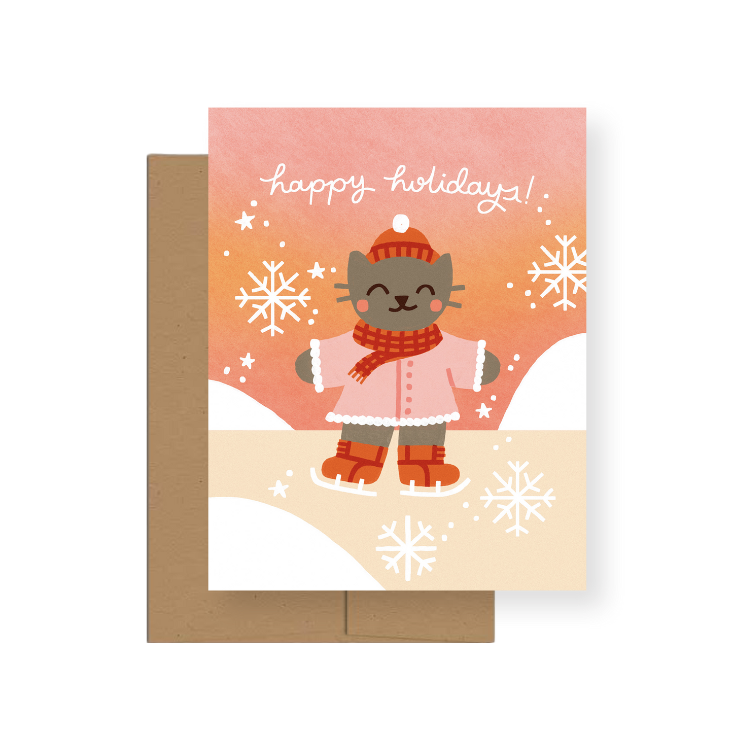 Skating — A2 Holiday Card