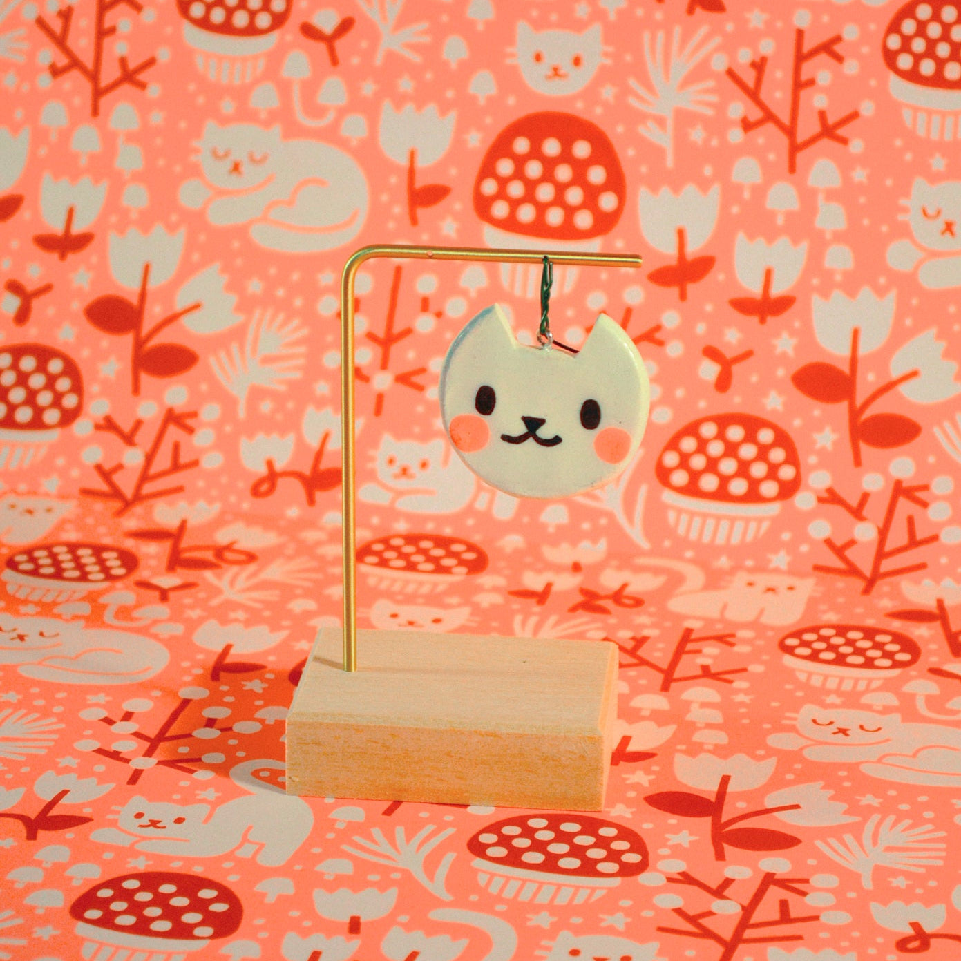 Clay Friends — Kitty Ornament