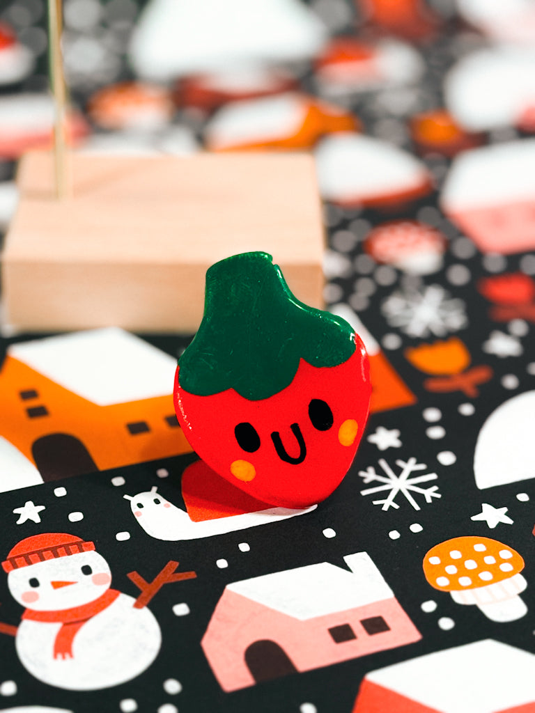 Clay Friends — Strawberry Magnet