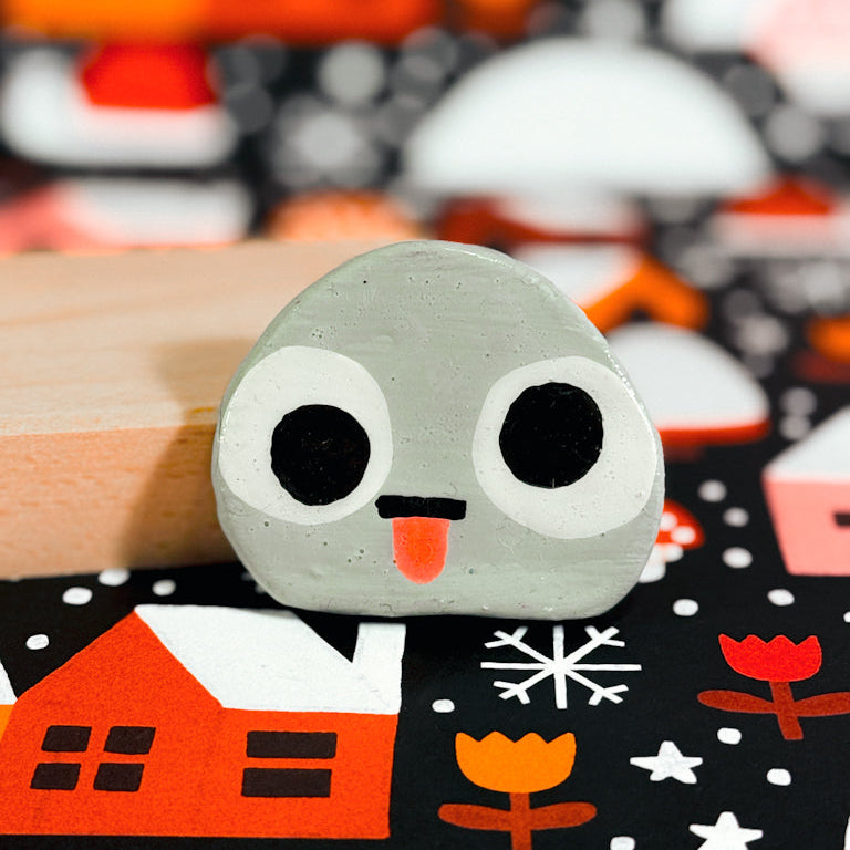 Clay Friends — Rock Ornament