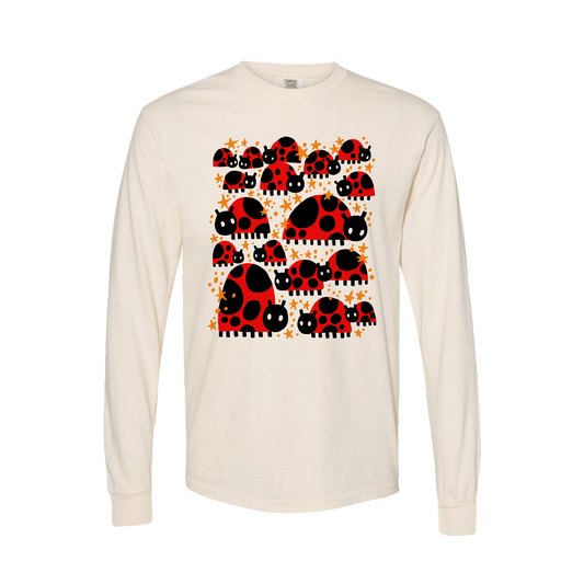 Ladybugs — Adult Unisex Long Sleeve Shirt