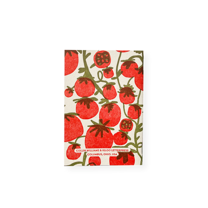 Tomatoes – Letterpress Pocket Notebook