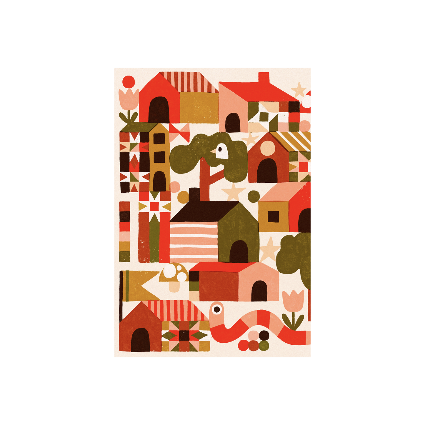 Spring Grid – Postcard