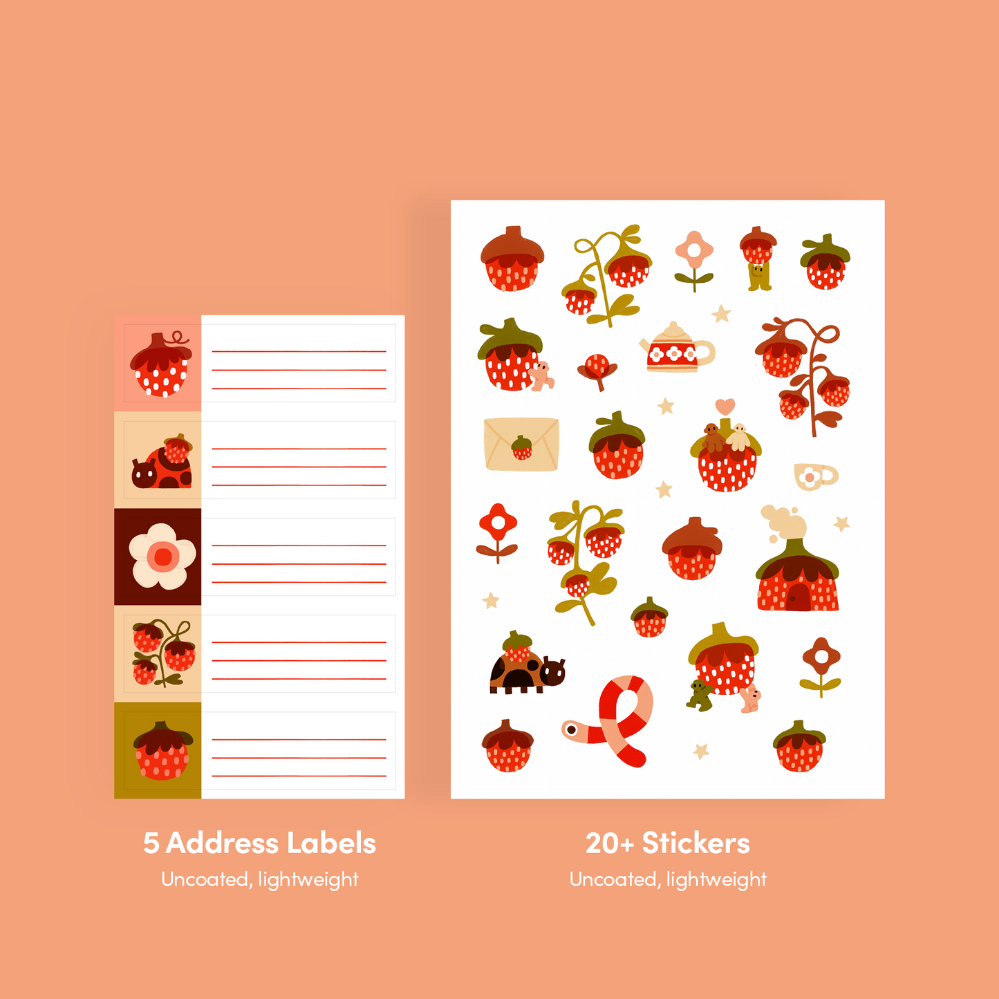 Strawberry — Letter Writing Kit