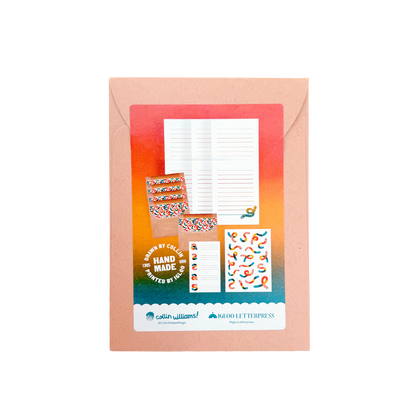 Rainbow Worm — Letter Writing Kit