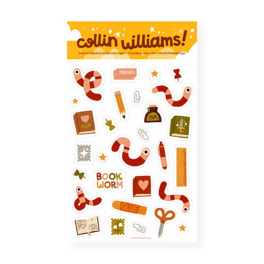 Bookworm — Planner Sticker Sheet