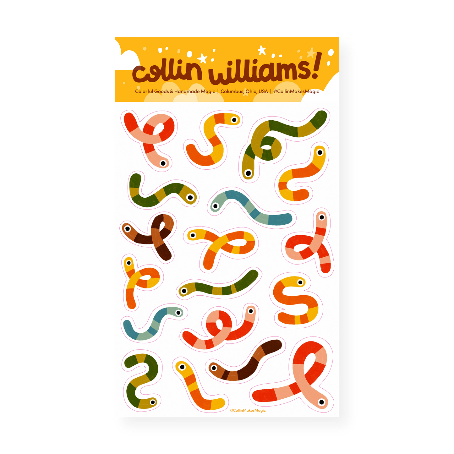 Earthworms— Planner Sticker Sheet