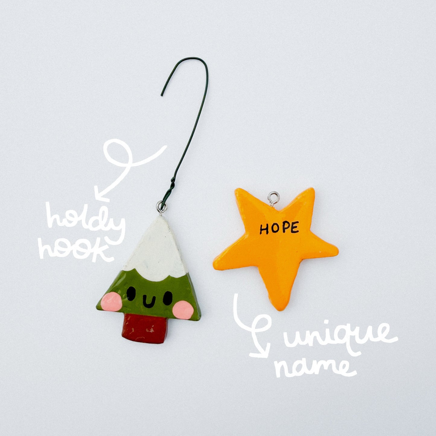 Clay Friends — Kitty Ornament