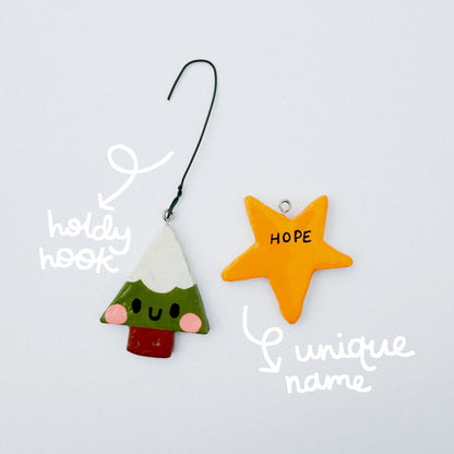 Clay Friends — Kitty Ornament